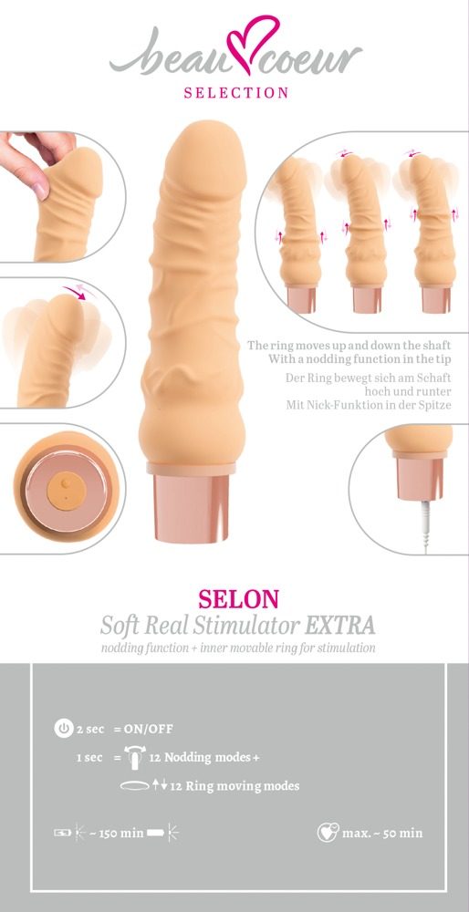 beau coeur Selon Soft Real Stimulator Extra (obrázek 7)