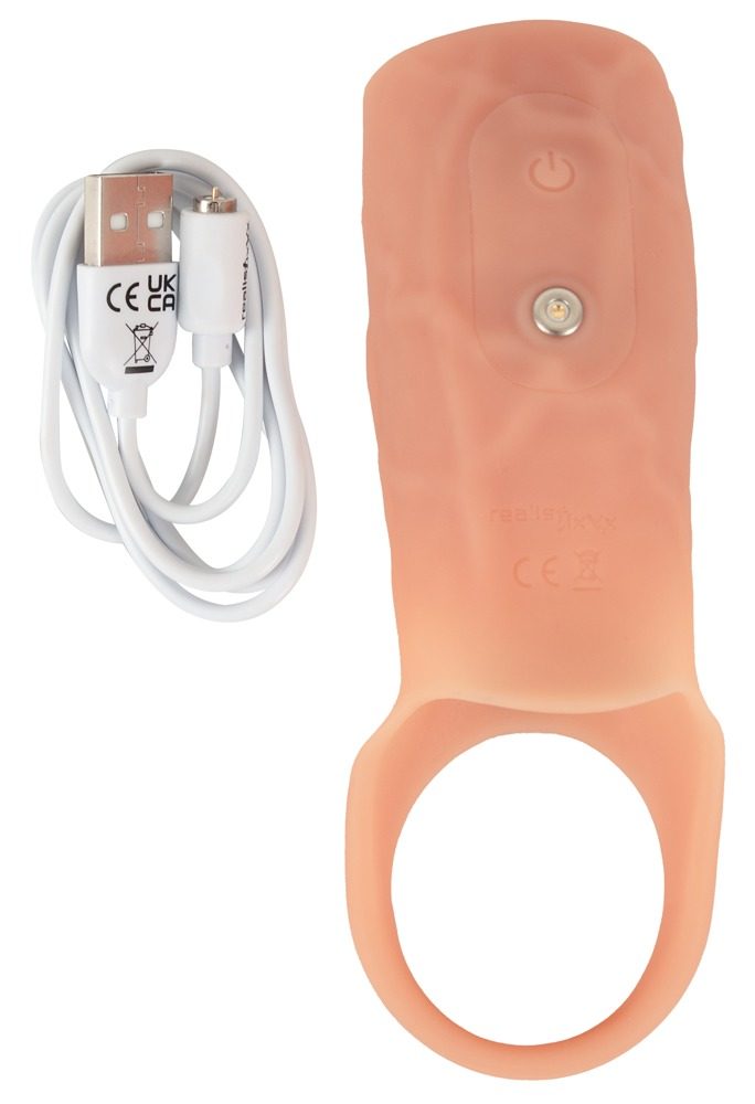 RealistiXXX RealSleeve vibrační návlek na penis otevřený (obrázek 10)