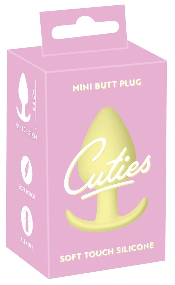 Cuties Mini Butt Plug Yellow (obrázek 8)