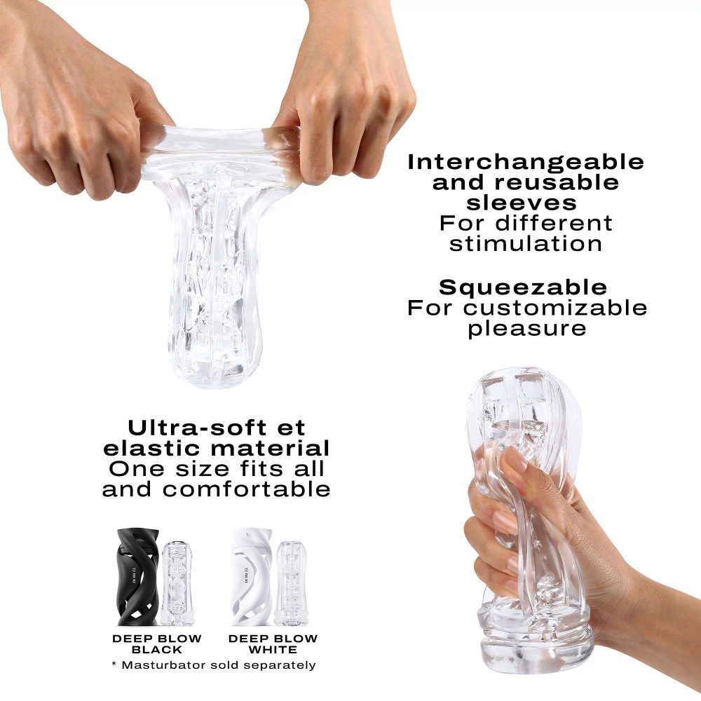 Dorcel Deep Blow Tornado Sleeve for Masturbator Transparent (obrázek 5)