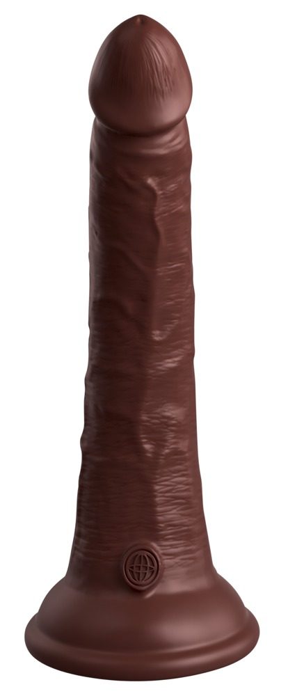 E-shop Pipedream King Cock Elite 7 Silicone Dual Density Cock Brown