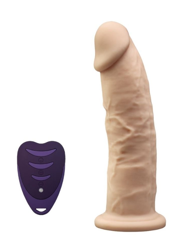 Levně SilexD Model 2 Vibrating Premium Silicone Dual Density Dildo 7" with Remote