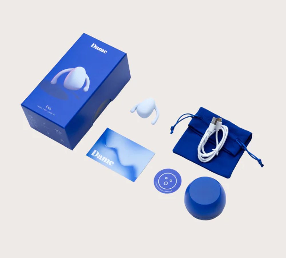 Dame Products EVA II Hands-Free Vibrator Quartz (obrázek 9)