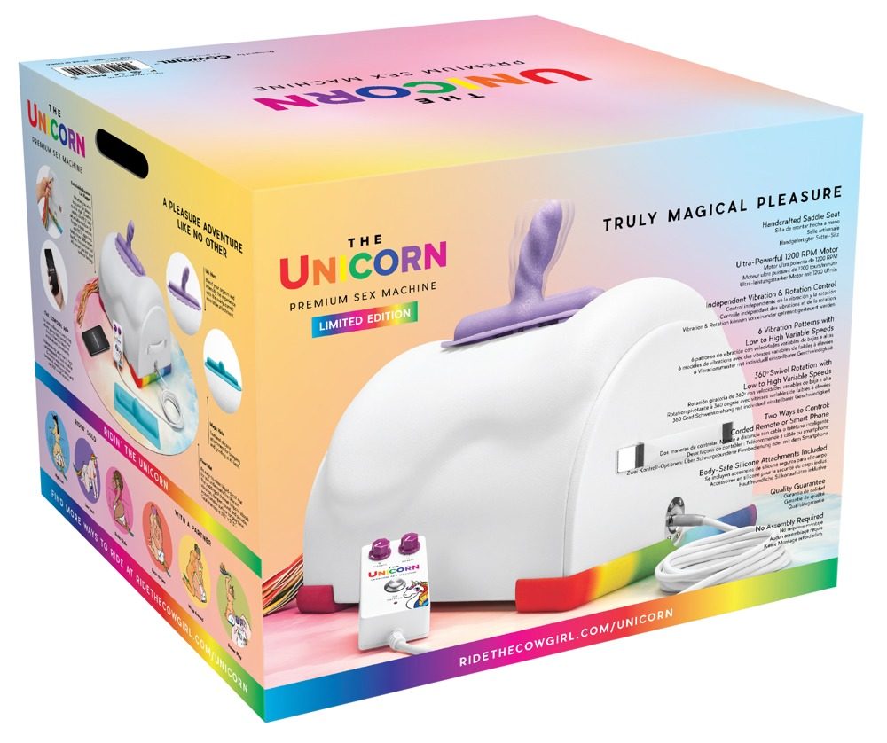 The Cowgirl Premium Sex Machine Unicorn White (obrázek 11)