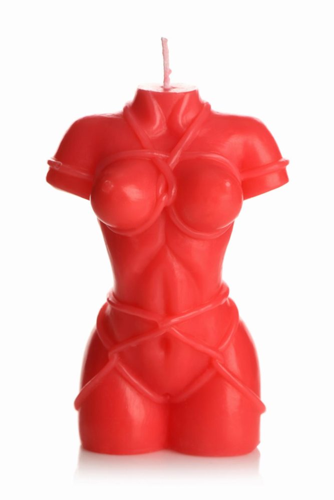 Master Series Bound Goddess Drip Candle Red (obrázek 3)