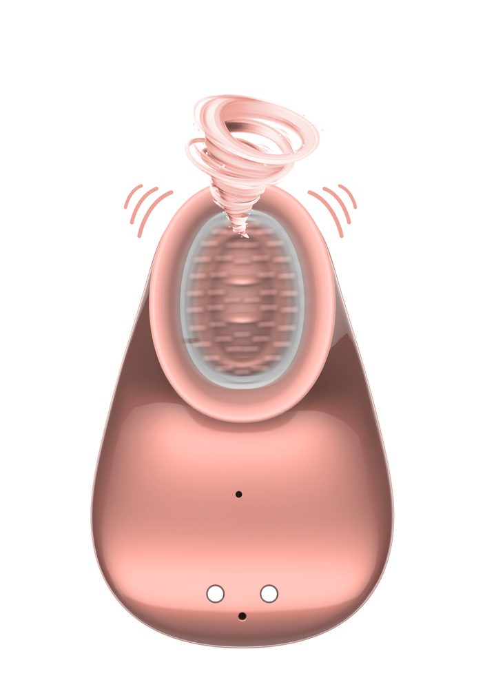 Shots Innovation Twitch Hands-Free Suction & Vibration Toy RoseGold