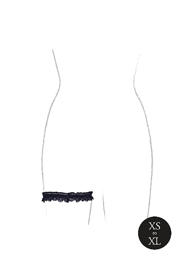 Le Désir Belle Elastic Lace Garter with Golden Details (obrázek 15)