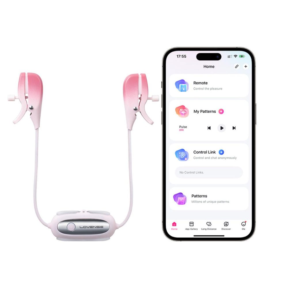 Lovense Gemini App-Controlled Vibrating Nipple Clamps