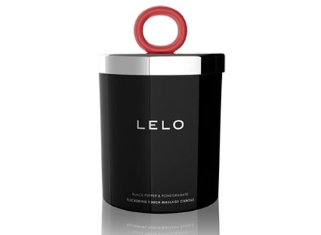 E-shop Lelo - Trblietavá masážna sviečka - čierne korenie & granátové jablko