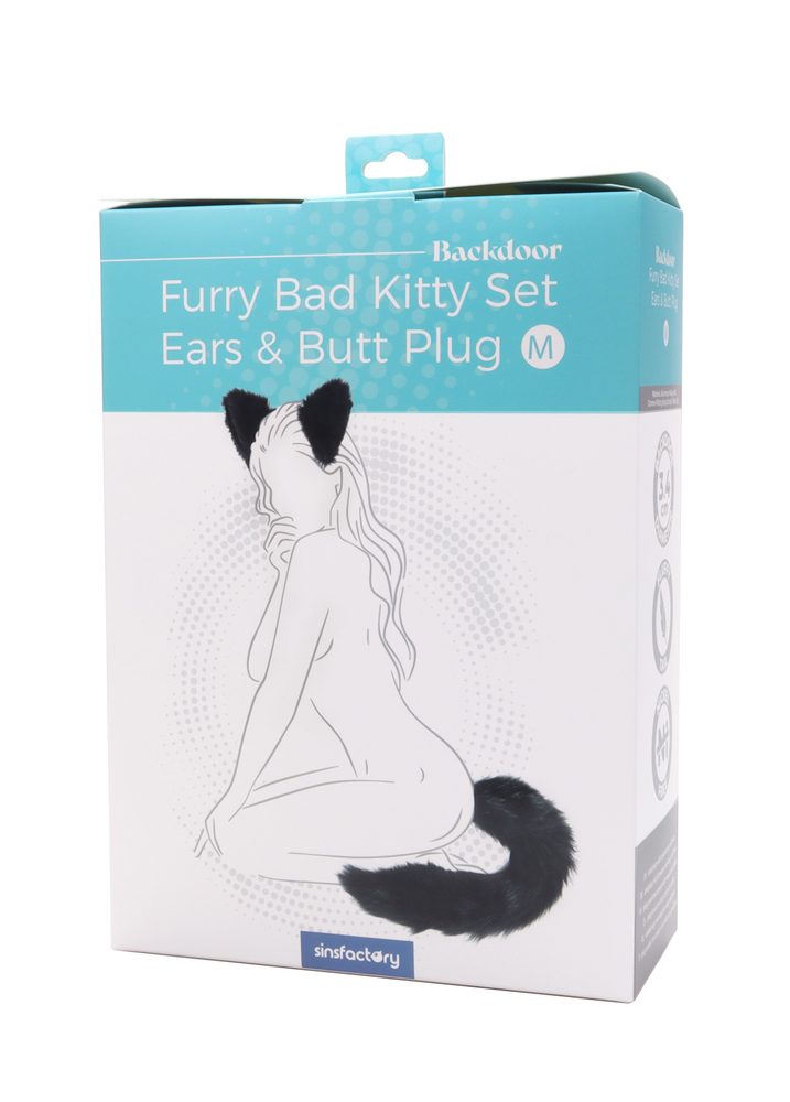 SinsFactory Furry Bad Kitty Set Ears & Butt Plug M (obrázek 10)