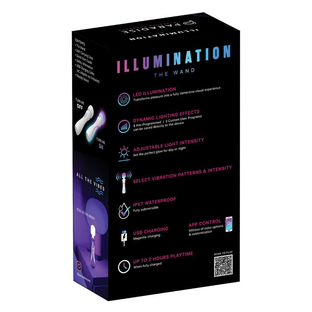 Paradise Pleasure Products - Illumination The Wand - White (obrázek 23)