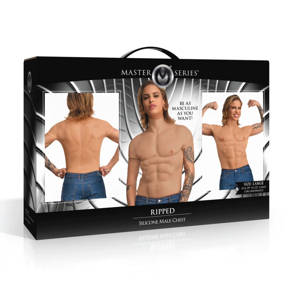 Ripped - Silicone Male Chest - Medium (obrázek 4)