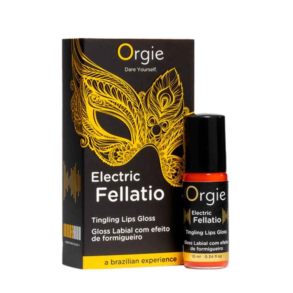 Levně Orgie Sexy Vibe! Electric Fellatio Vibrating Gloss 10 ml