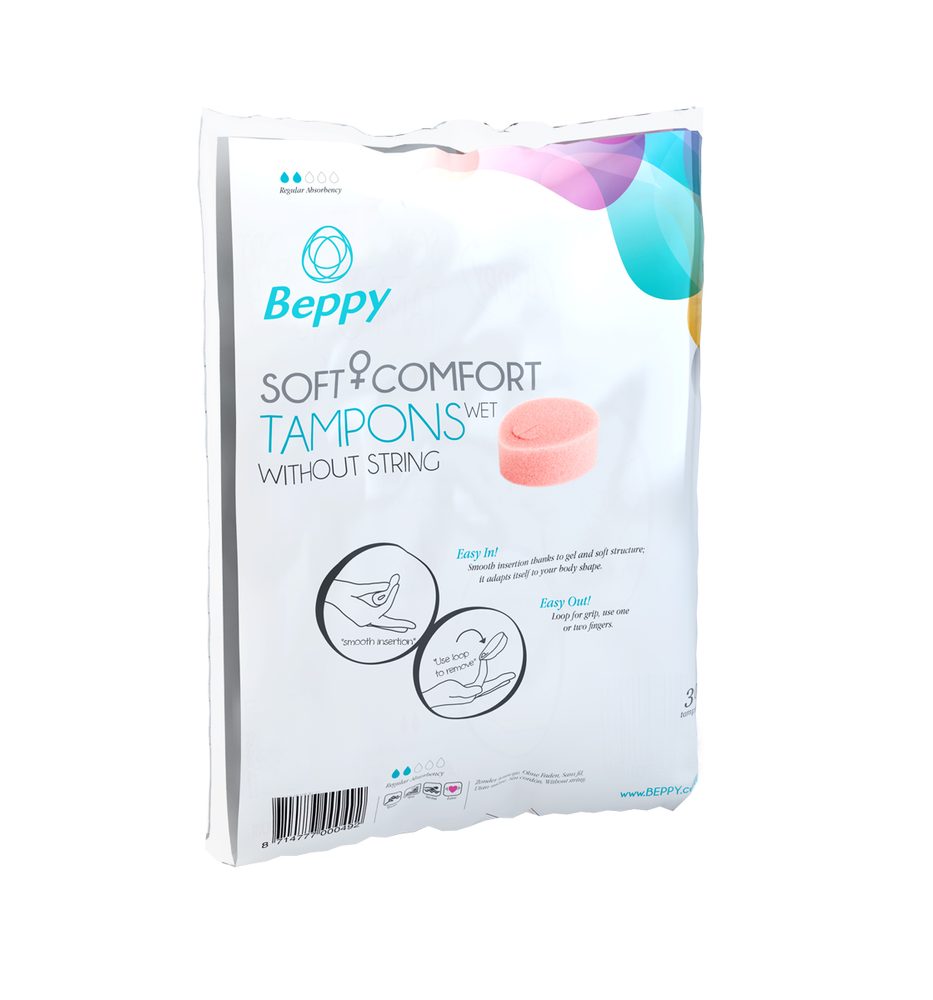 E-shop Beppy Soft Comfort Tampons WET - pěnové tampóny bez šňůrky 30 ks