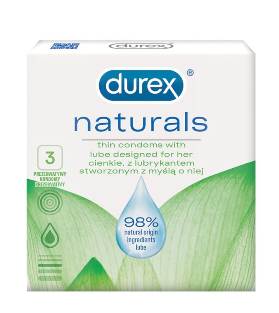 Levně Durex Naturals 3ks
