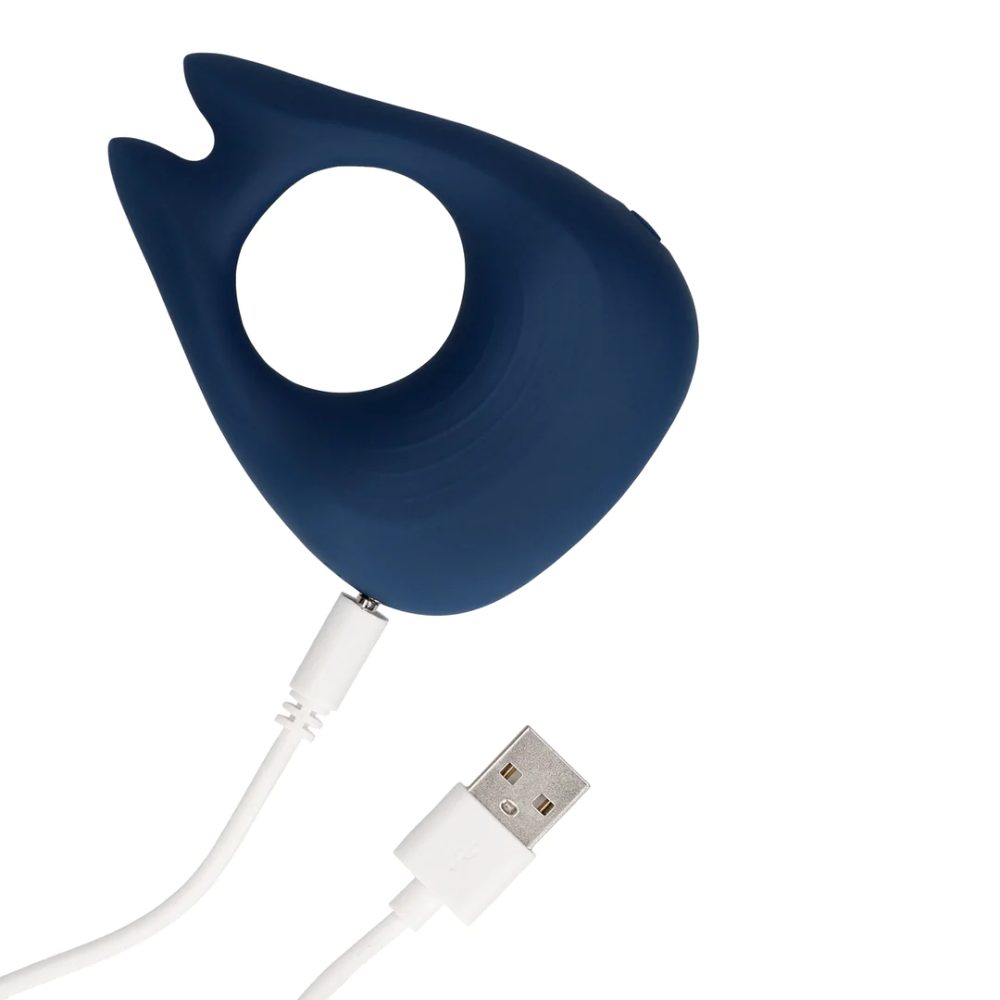 Loveline Pointed Vibrating Cock Ring - Baltic Blue (obrázek 8)