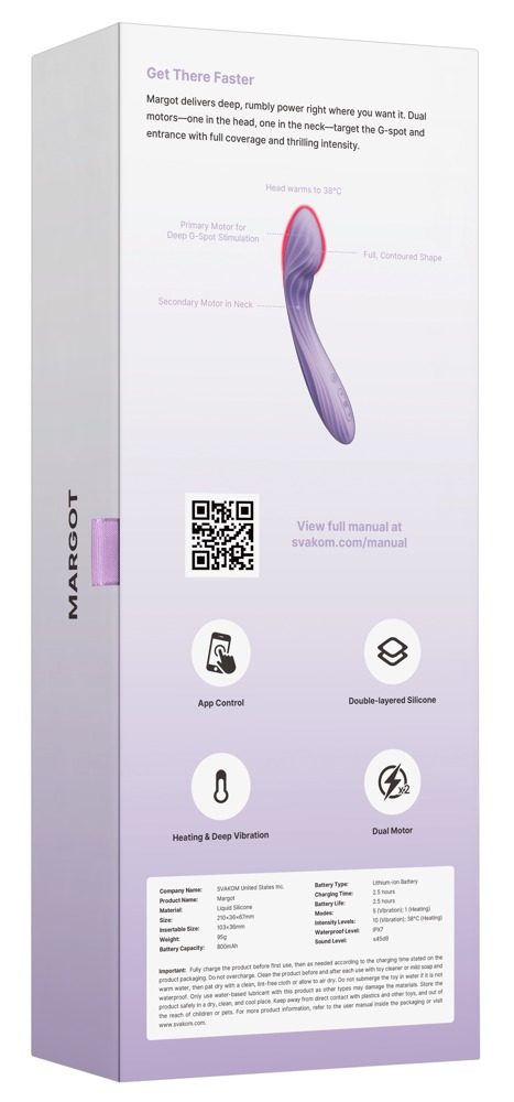 Svakom Margot Flexible Interactive G-Spot Vibrator Lilac (obrázek 19)