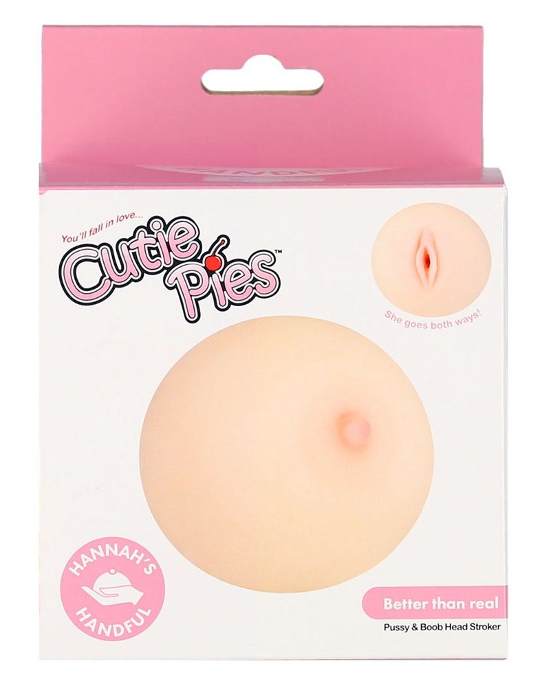 CutiePies Hannah's Handful Pussy & Boob Head Stroker (obrázek 9)
