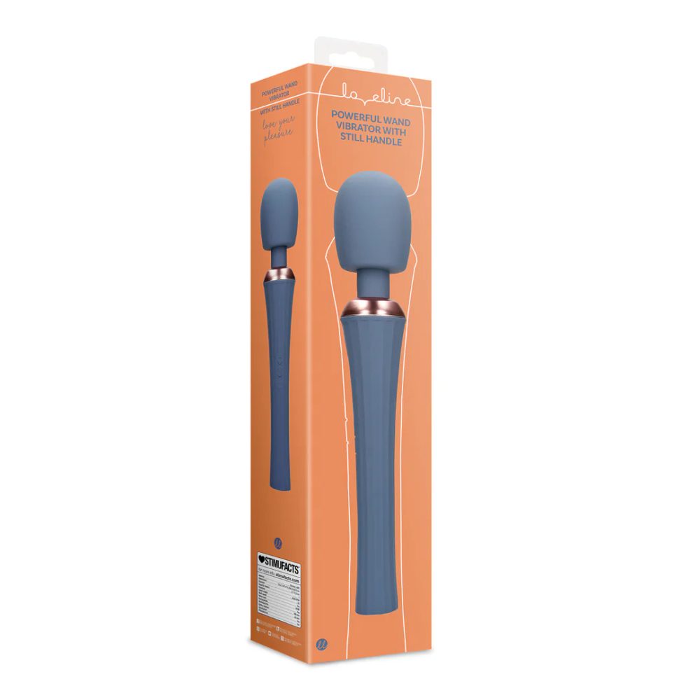 Loveline Powerful Wand Vibrator with Still Handle - Blue Nova (obrázek 7)