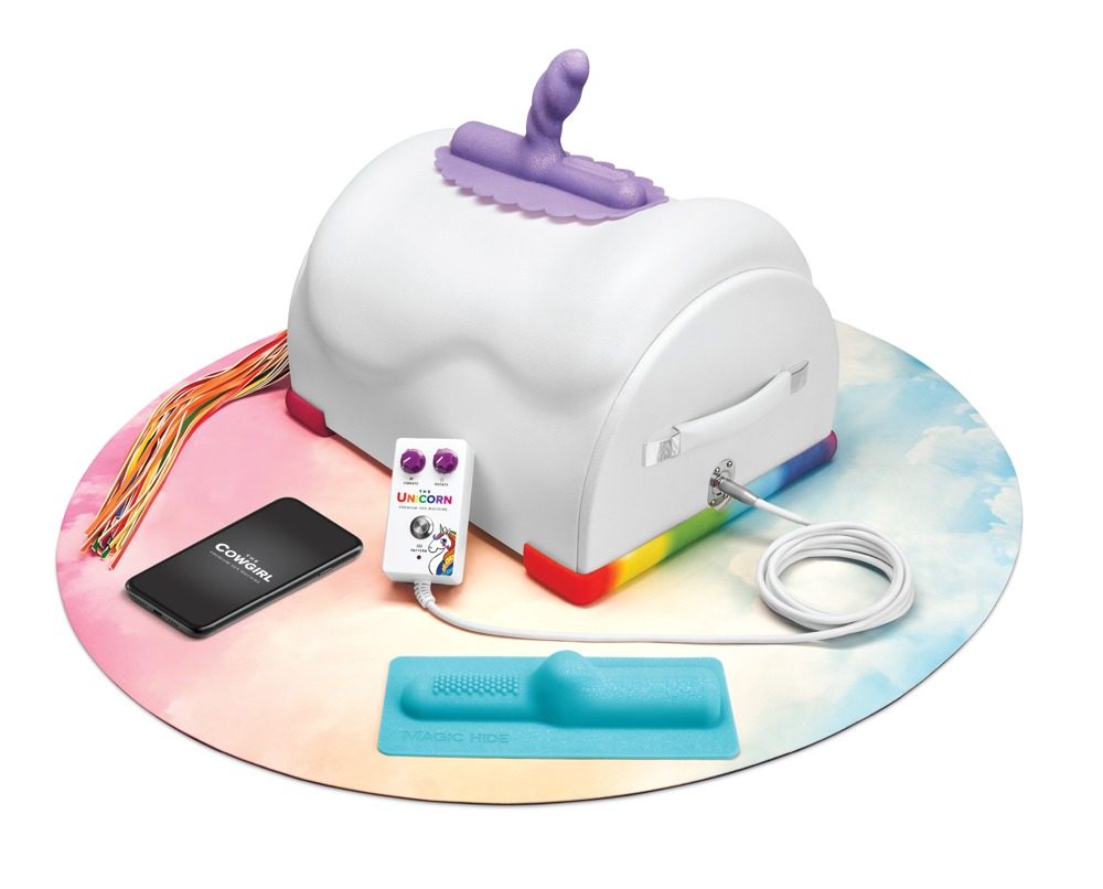 The Cowgirl Premium Sex Machine Unicorn White (obrázek 10)