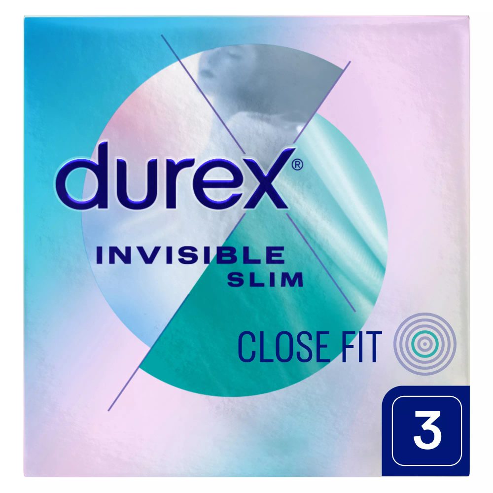 Levně Durex Invisible Slim 3 ks