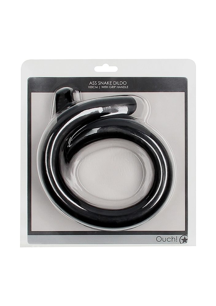 Ouch! Ass Snake Dildo Black 100 cm (obrázek 4)