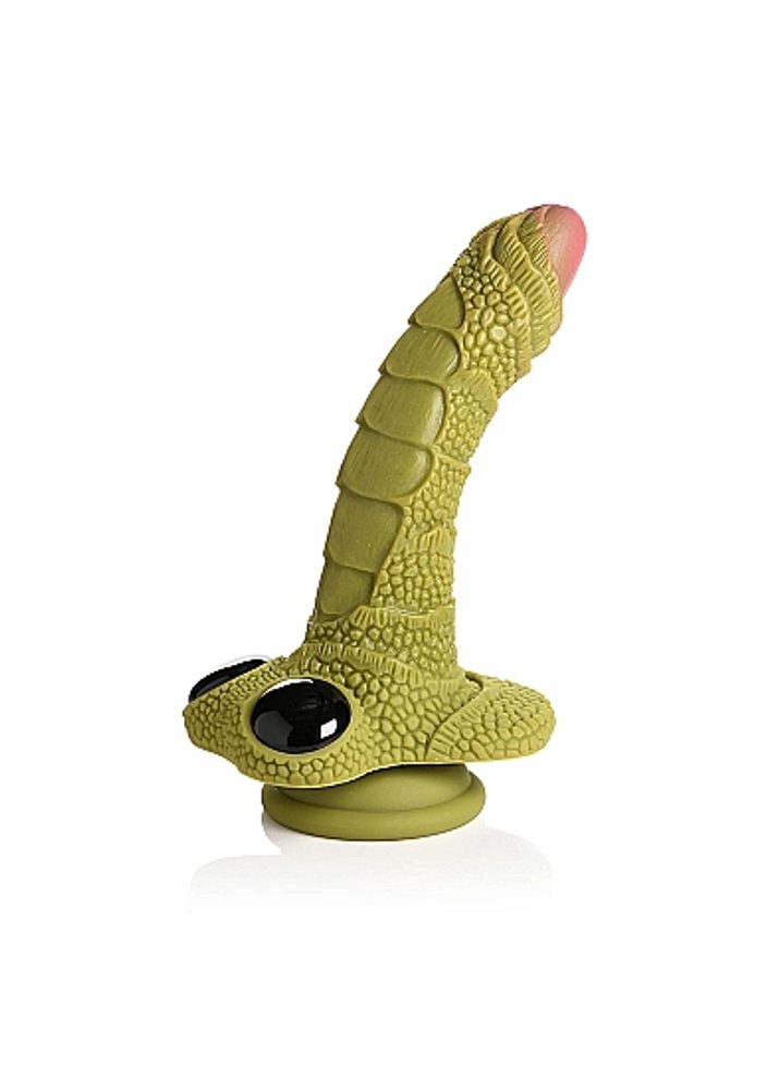 Levně Creature Cocks Swamp Monster Scaly Silicone Dildo