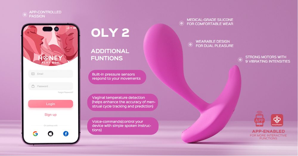 Honey Play Box OLY 2 Pressure Sensing APP enabled Wearable Clit & G Spot (obrázek 11)