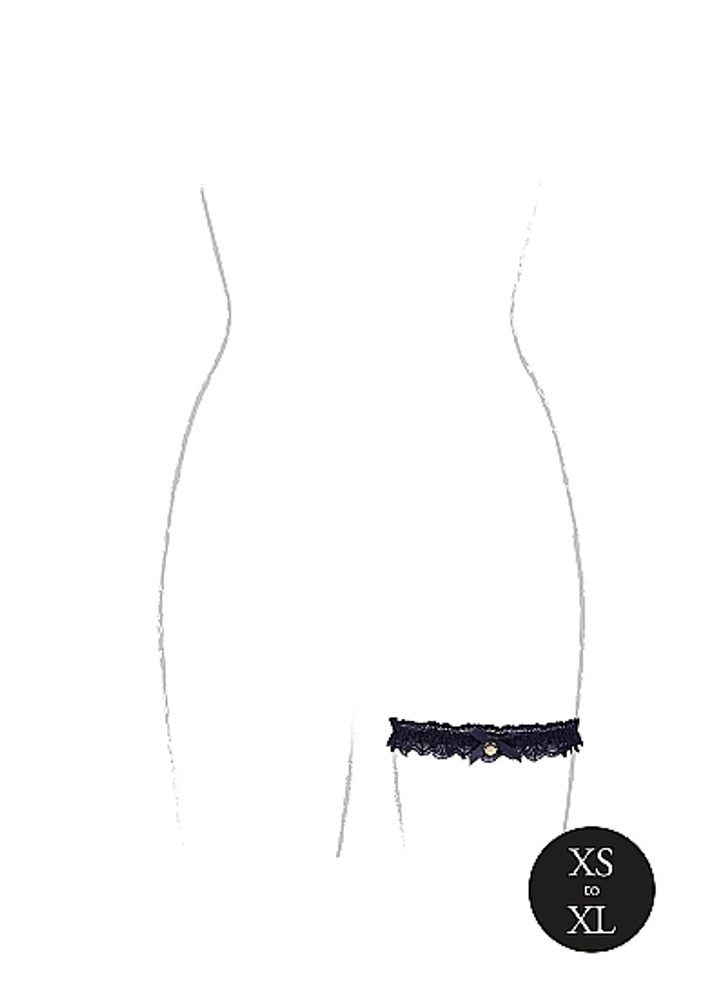 Le Désir Belle Elastic Lace Garter with Golden Details (obrázek 14)