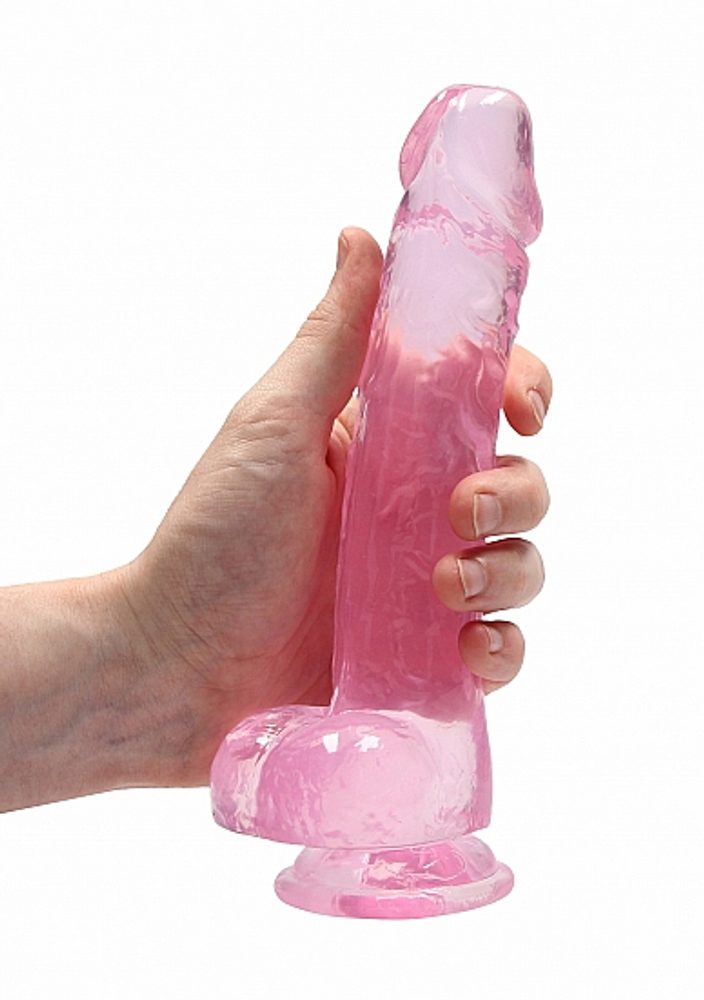 RealRock Crystal Clear 19cm Pink (obrázek 7)