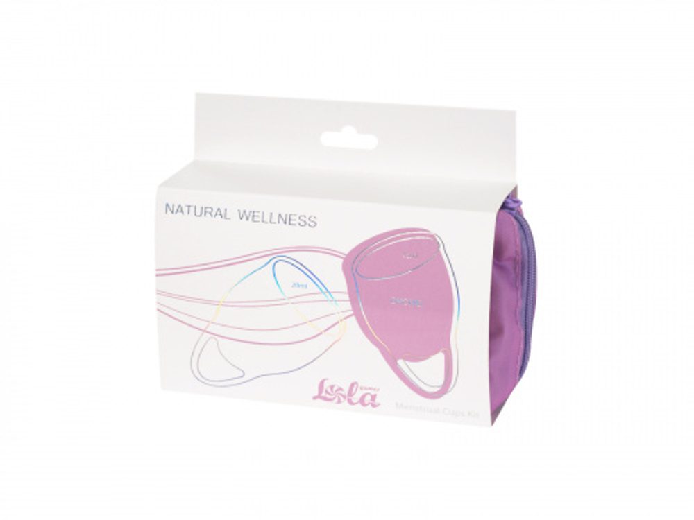 Lola Games Sada menstruačních kalíšků Natural Wellness Levandulová Orchidea 2 ks (obrázek 8)