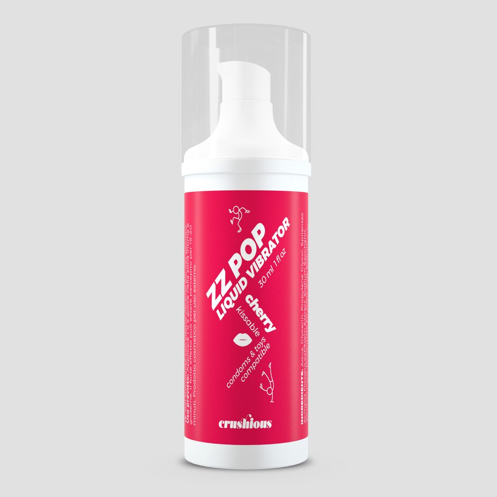 Crushious Zz Pop Liquid Vibrator Cherry Aroma 30ml (obrázek 3)