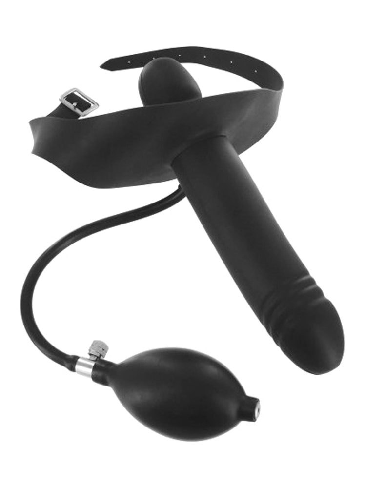 Levně Master Series Inflatable Gag with Dildo