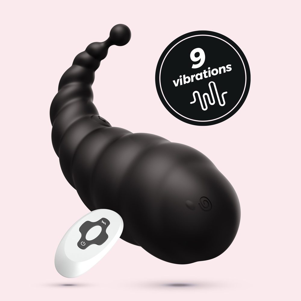 Crushious cocoon rechargeable vibrating egg with wireless remote control black (obrázek 8)