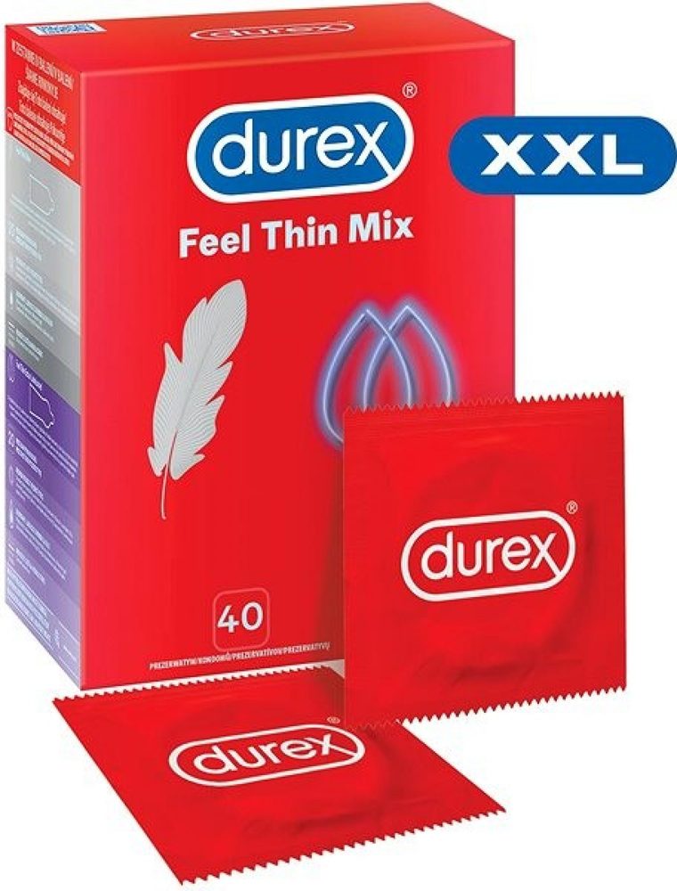 Levně Durex Feel Thin MIX 40 ks