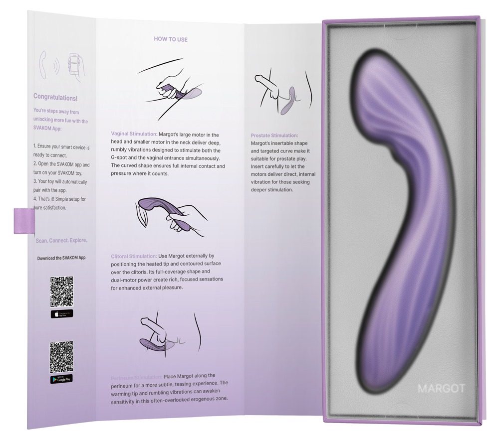 Svakom Margot Flexible Interactive G-Spot Vibrator Lilac (obrázek 18)
