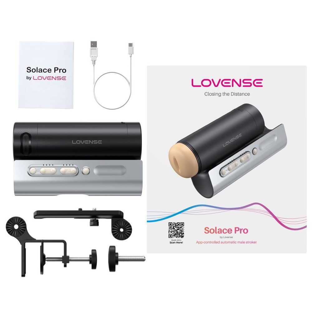 Lovense Solace Pro Automatic Thrusting Masturbator Black (obrázek 8)