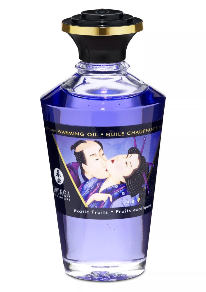 Levně Shunga Oil Massage Heat Exotic Fruits 100ml