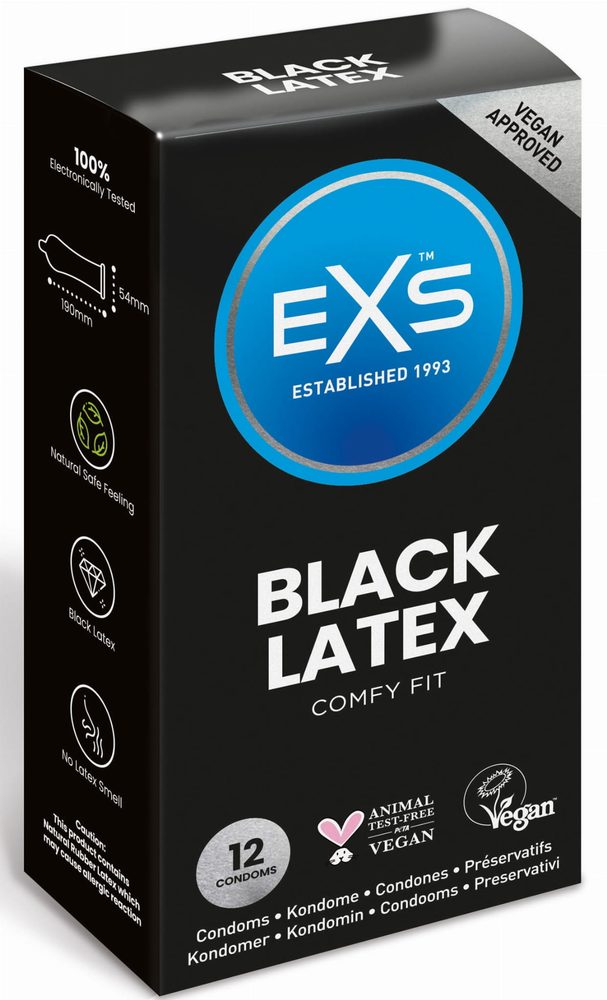 EXS Black Latex 12 ks
