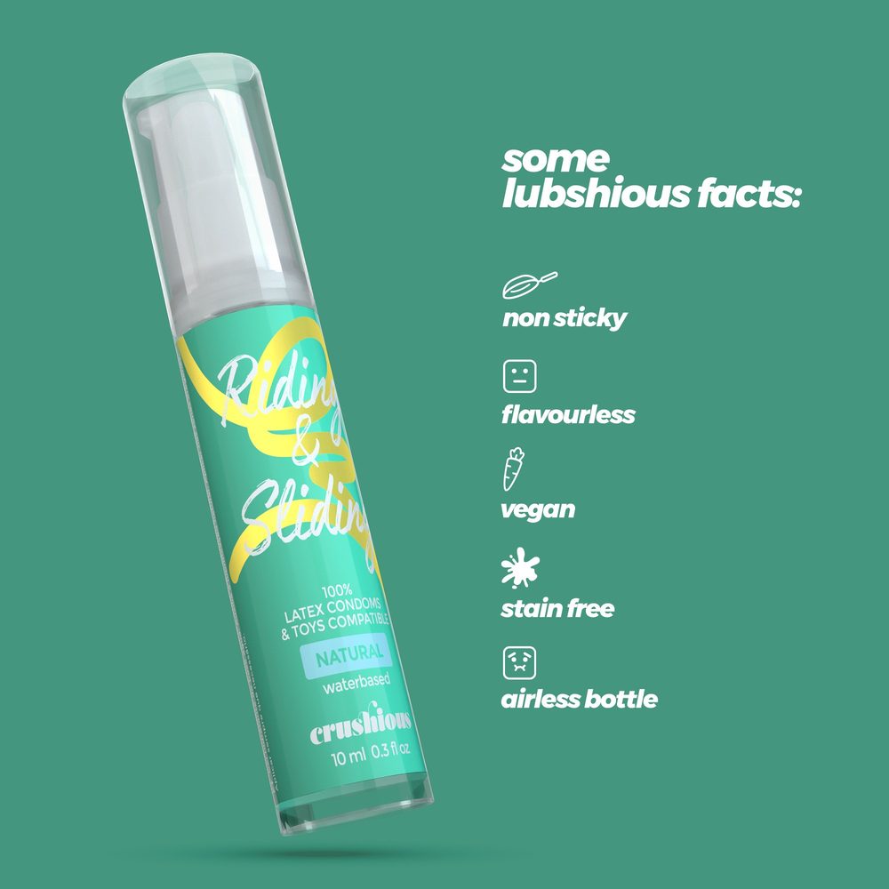 Crushious Riding & Sliding Waterbased Lubricant Gel 10ml (obrázek 3)