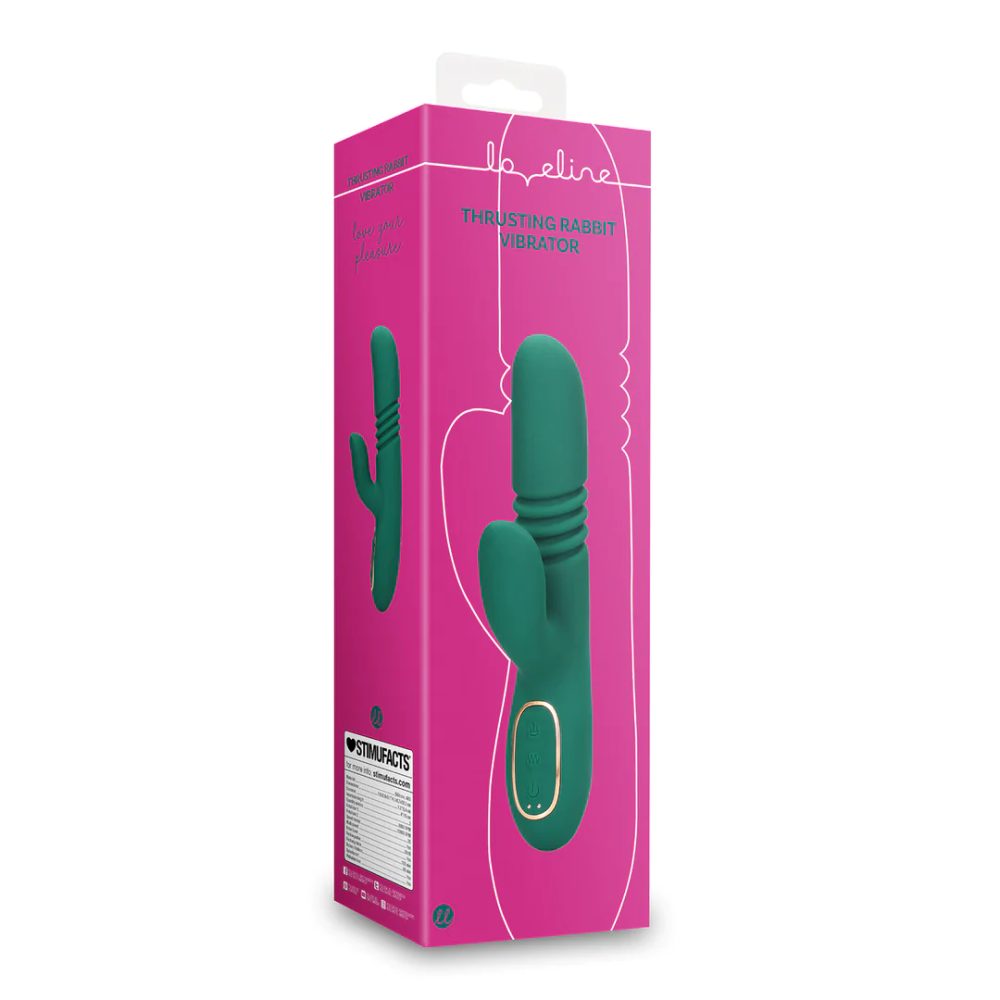 Loveline Thrusting and Warming Rabbit Vibrator - Ancient Sea (obrázek 9)