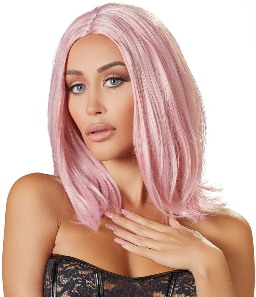 Levně Cottelli Wig Bob Pink