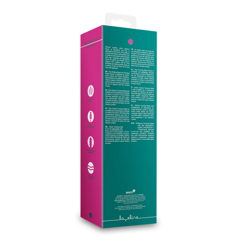 Loveline Thrusting and Warming Rabbit Vibrator - Ancient Sea (obrázek 10)
