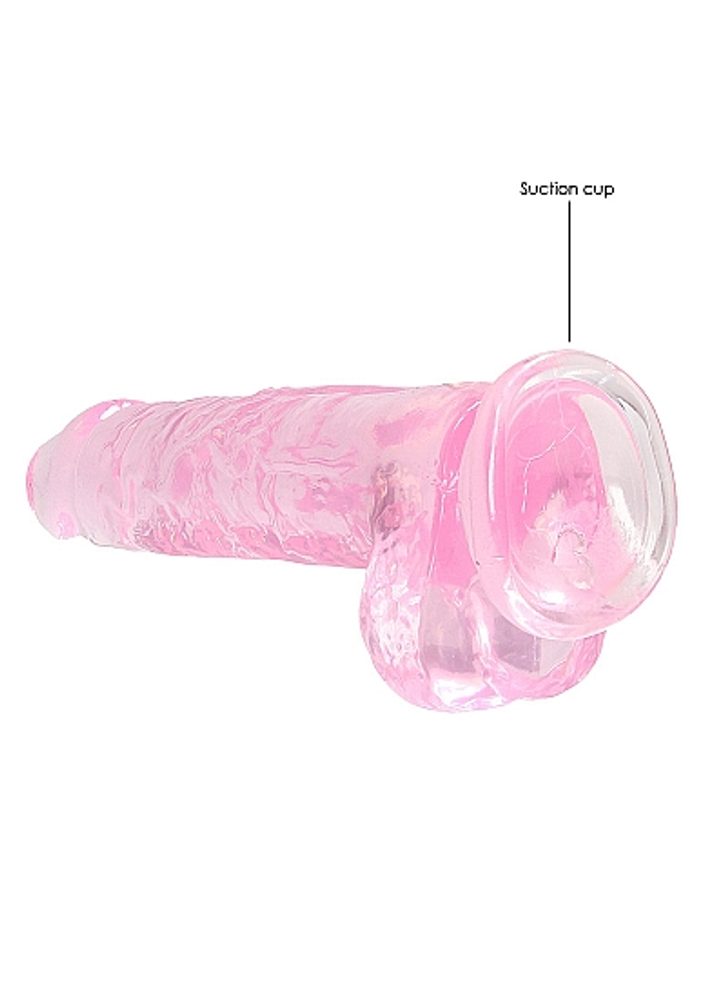 RealRock Crystal Clear 19cm Pink (obrázek 5)