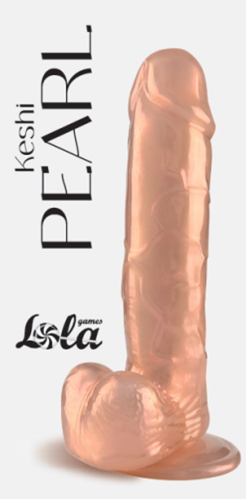 Perleťové dildo Keshi Pearl - Golden (obrázek 21)