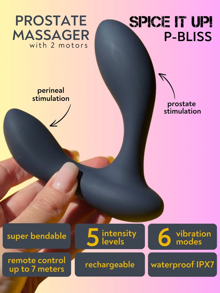 Masážní přístroj prostaty se 2 motory Spice it Up P-Bliss (obrázek 11)
