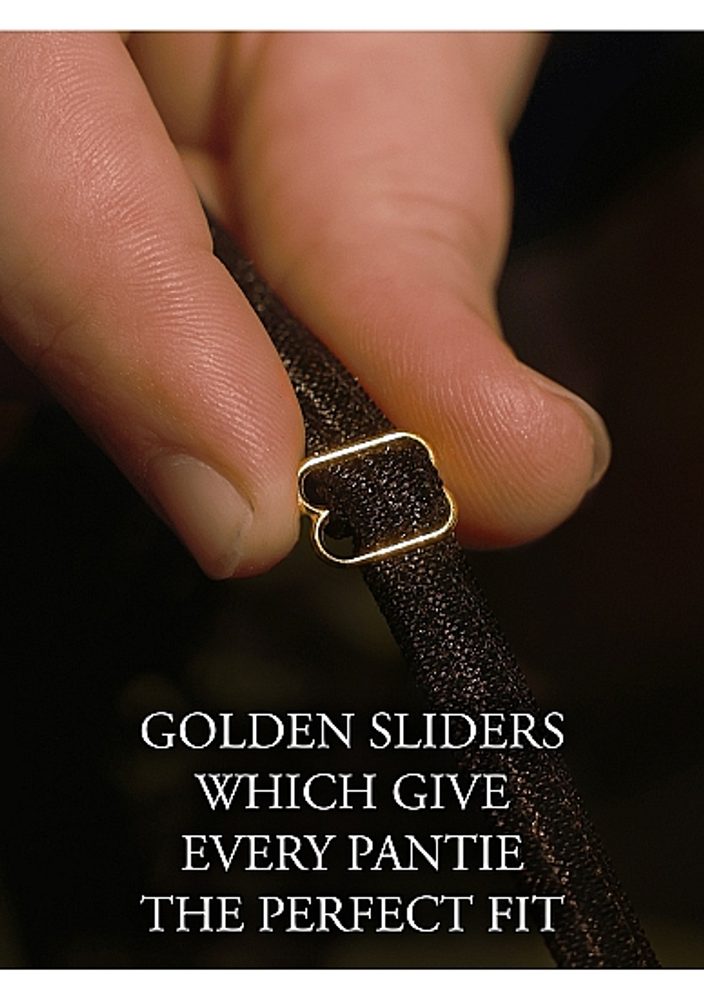 Le Désir Belle Elastic Lace Garter with Golden Details (obrázek 18)