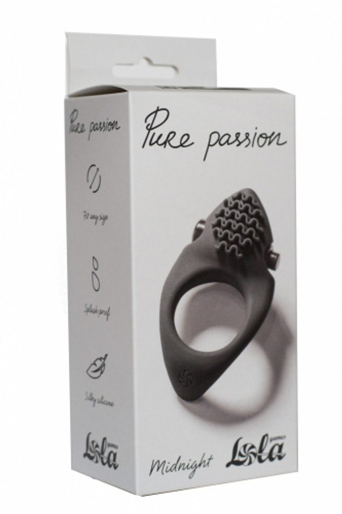 Lola Games Pure Passion Midnight black Vibrační erekční kroužek Černá (obrázek 5)