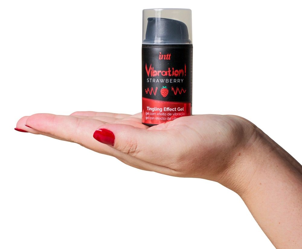 intt Vibration! Strawberry Tingling Gel 15 ml (obrázek 3)