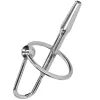 Ouch! Urethral Sounding Metal Plug with Ring